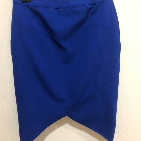 Royal Blue Tobi Skirt w/Angled Sides - Picture 2 of 6